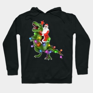 Happy holidays Santa on trex Hoodie